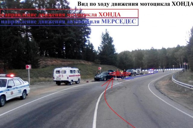 Мотоциклист из Могойтуйского района погиб в ДТП с Mercedes 3