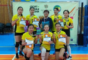 Школьная команда села Токчин выиграла Чемпионат Забайкальского края по волейболу