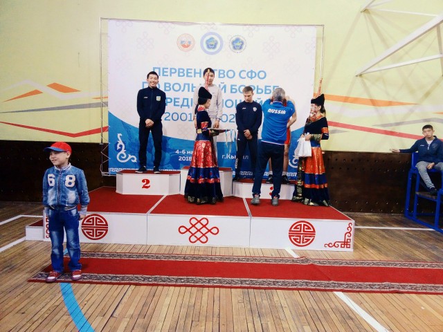 Серебряная медаль на первенстве Сибирского федерального округа по вольной борьбе