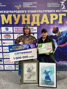Один миллион рублей выиграл лучший костолом из Ушарбая Чингиз Батомункуев