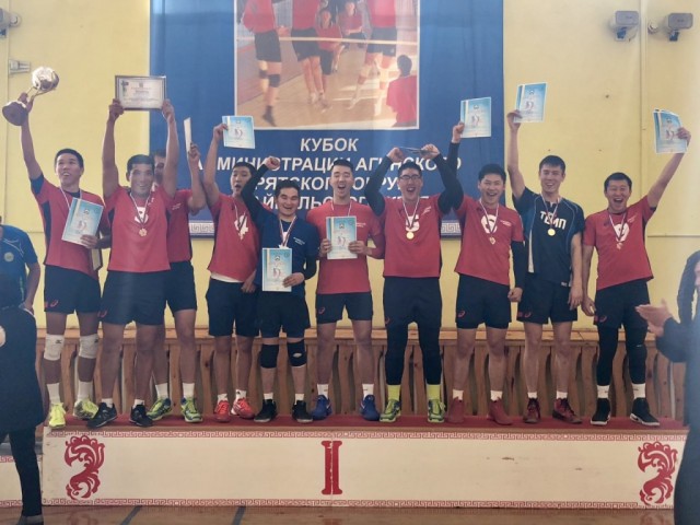 Мужская команда Агинского района стала победителем краевого турнира по волейболу 0