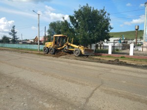 Начались работы по ремонту улично-дорожной сети в поселке Агинское