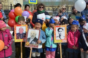 Празднование Дня Победы в детсаде "Солнышко" поселка Агинское